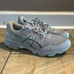 Asics Womens Gel US Size 9 Venture Trail Gray Running Hiking Shoes‎ Sneakers
